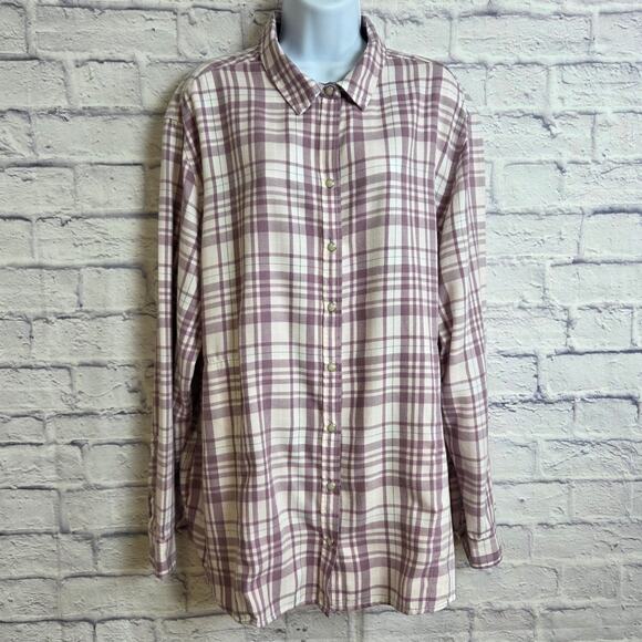 Jachs Girlfriend Shirt Womens Size XXL Long Sleeve Button Down with Pockets - Picture 1 of 14